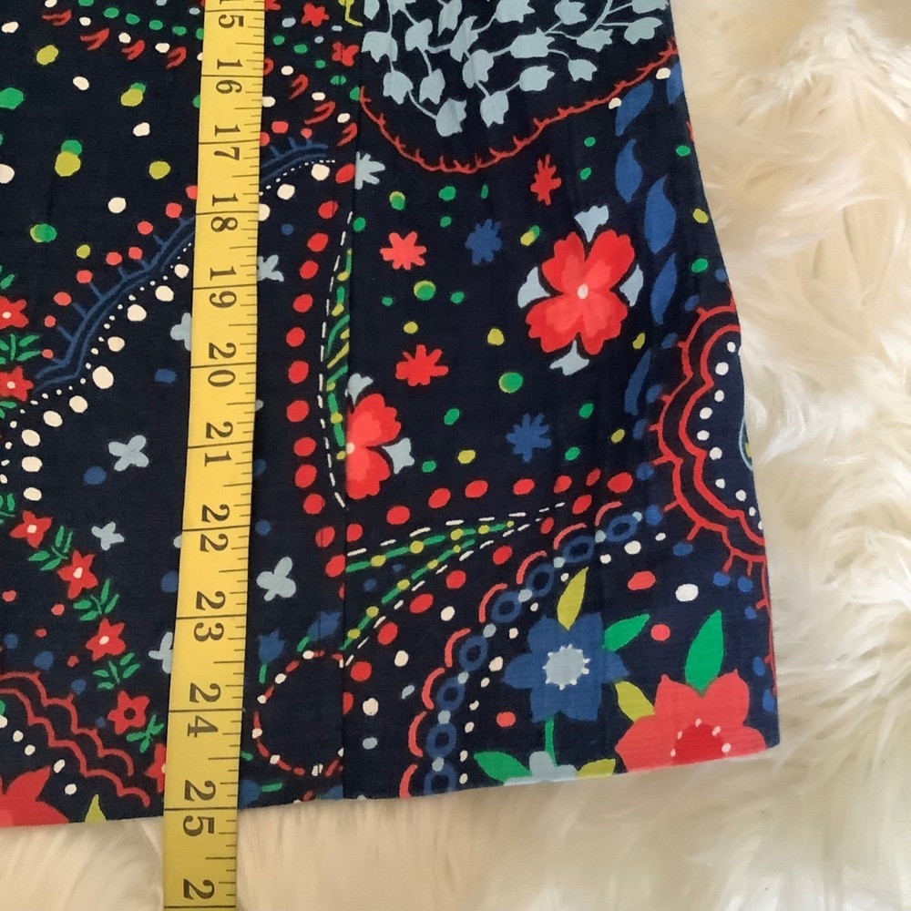 Alfred Dunner Petite Navy Paisley Floral Open Front Jacket Blazer 18P Womens - Picture 16 of 16